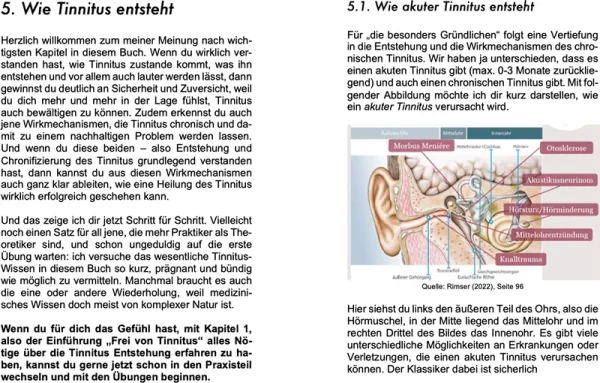 Vorschau-Buch Frei von Tinnitus von Dr. Markus Rimser